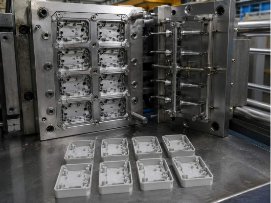 Multi-cavity mold design rests on heat flow and melt movement Multi-cavity mold design rests on heat flow and melt movement