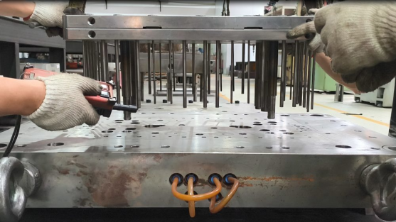 Assembly process for OEM plastic parts after molding
